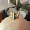 Bague Ajustable Vert Tess Femmes Bague