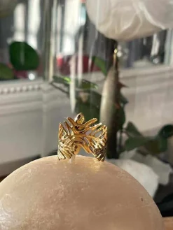 Bague Ajustable Vert Tess Femmes Bague