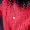 Discount Collier Melanie Rouge Femmes Collier & Sautoir