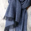 Outlet Echarpe Bleu Fiona Femmes Echarpe & Tour De Cou