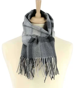 New Echarpe Gris Navid Homme Echarpe