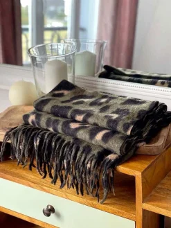 Online Echarpe Marron Vert Kaki Catalina Femmes Echarpe & Tour De Cou
