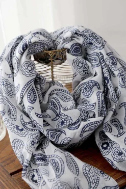 Clearance Foulard Bleu Valentin Homme Foulard & Chèche Homme