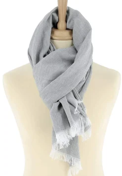 Outlet Foulard Homme Gris Clair Louis Homme Foulard & Chèche Homme