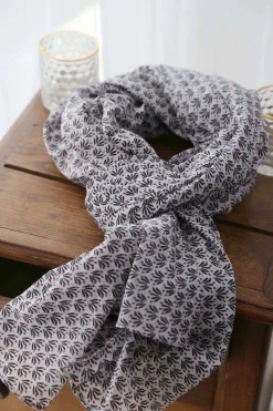 New Foulard Homme Violet / Noir Brooklyn Homme Foulard & Chèche Homme