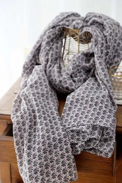 New Foulard Homme Violet / Noir Brooklyn Homme Foulard & Chèche Homme