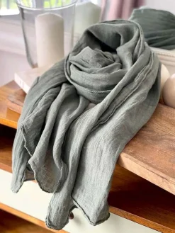Outlet Foulard Vert Kaki Emery Homme Foulard & Chèche Homme