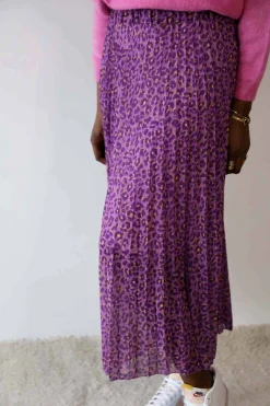 Sale Jupe Plissee Violet Nimalia Femmes Jupe