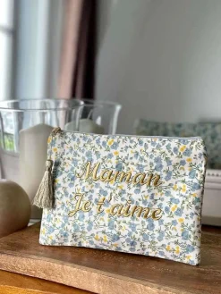 Pochette A Message Bleu Taje Femmes Pochette & Trousse