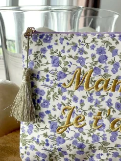 New Pochette A Message Violet Taje Femmes Pochette & Trousse