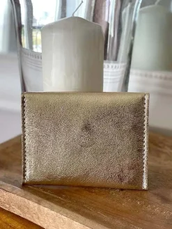Porte-Cartes Dore Or Dexie Femmes Porte-Cartes