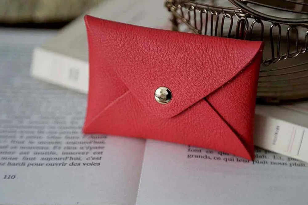 Hot Porte-Cartes En Cuir Corail Auguste Femmes Porte-Cartes