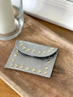 New Porte-Cartes Gris Argent Dexie Femmes Porte-Cartes