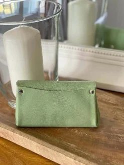Clearance Porte-Cartes Vert Amande Avery Femmes Porte-Cartes
