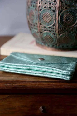 Clearance Porte-Cartes Vert Eau Lorna Femmes Porte-Cartes