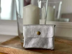 Porte-Monnaie Gris Argent Anissa Femmes Porte-Monnaie