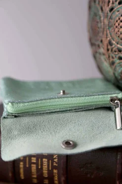 Discount Porte-Monnaie Vert Eau Pastel Awa Femmes Porte-Monnaie