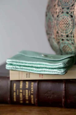 Discount Porte-Monnaie Vert Eau Pastel Awa Femmes Porte-Monnaie