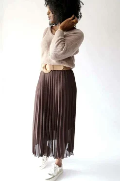 Outlet Pull Mohair Taupe Ozzie Femmes Pull