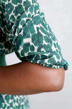 Discount Robe Longue Vert Eva Femmes Robe