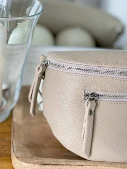 New Sac Banane Beige Ecru Chelby Femmes Sac Banane