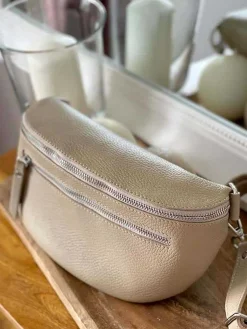 New Sac Banane Beige Ecru Chelby Femmes Sac Banane