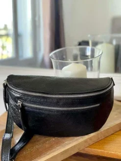 Discount Sac Banane Noir June Femmes Sac Banane