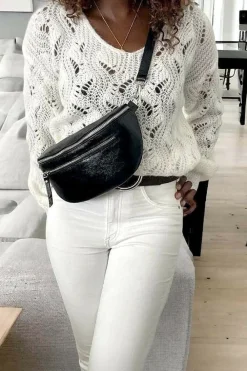 Discount Sac Banane Noir June Femmes Sac Banane