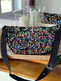 Sale Sac Banane Rose Multico A Sequins Laumy Femmes Sac Banane