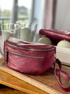 Sac Banane Rouge Bordeaux June Femmes Sac Banane