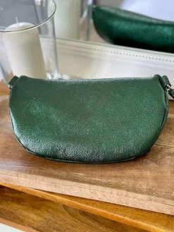Outlet Sac Banane Vert Emeraude Irise June Femmes Sac Banane