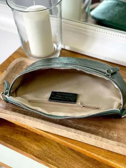 Outlet Sac Banane Vert Emeraude Irise June Femmes Sac Banane