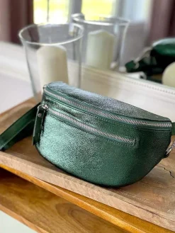 Outlet Sac Banane Vert Emeraude Irise June Femmes Sac Banane