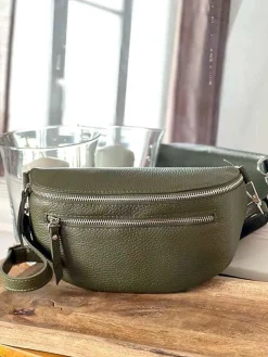 Outlet Sac Banane Vert Kaki Chelby Femmes Sac Banane