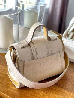 Outlet Sac Beige Ecru Drixy Femmes Sac Porte Epaule Avec Sangle