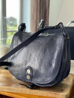 Hot Sac Bleu Stefania Femmes Sac Porte Epaule Avec Sangle
