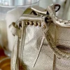Sale Sac Dore Or Fabiola Femmes Sac Porte Epaule Avec Sangle
