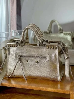 Sale Sac Dore Or Fabiola Femmes Sac Porte Epaule Avec Sangle