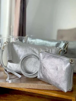 Sale Sac Gris Argent Scarlett Femmes Petit Sac