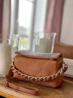 Sale Sac Marron Camel Clover Femmes Sac Porte Epaule Avec Sangle