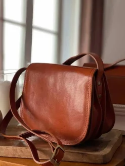 Online Sac Marron Camel Marlow Femmes Sac Porte Epaule Avec Sangle