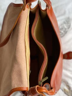 Best Sac Marron Camel Stefania Femmes Sac Porte Epaule Avec Sangle