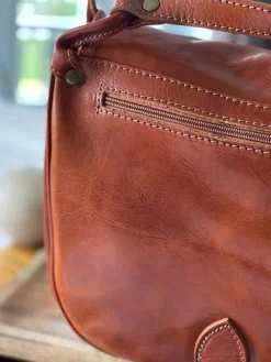 Best Sac Marron Camel Stefania Femmes Sac Porte Epaule Avec Sangle