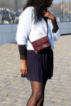 Outlet Sac Marron Chocolat Filie Femmes Sac Porte Epaule Avec Sangle