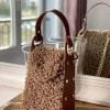 Discount Sac Marron Taupe Shannon Femmes Sac Porte Epaule Avec Sangle