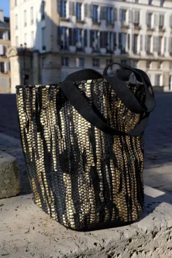 Online Sac Noir Dore Lany Femmes Sac Format A4 Et +