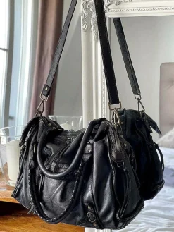 Online Sac Noir Monroe Femmes Sac Porte Epaule Avec Anse