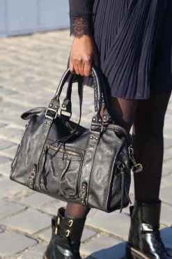 Online Sac Noir Monroe Femmes Sac Porte Epaule Avec Anse