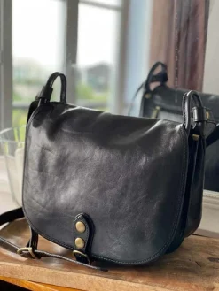 Online Sac Noir Stefania Femmes Sac Porte Epaule Avec Sangle