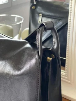 Online Sac Noir Stefania Femmes Sac Porte Epaule Avec Sangle
